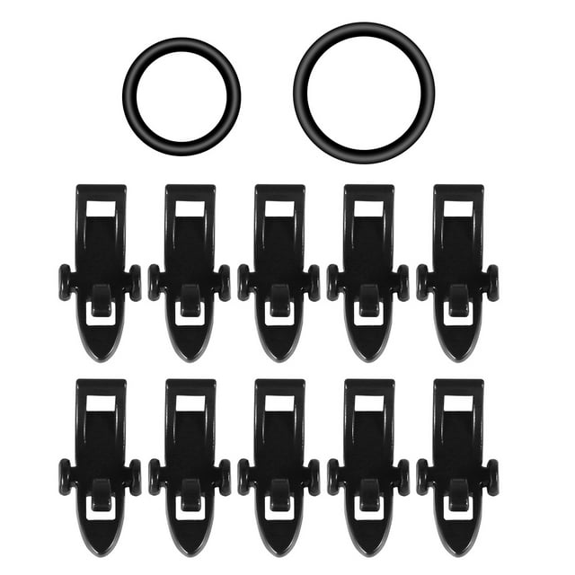 10 Sets Fishing Pole Hook Keepers Bait Holders Lures Jig Hooks with