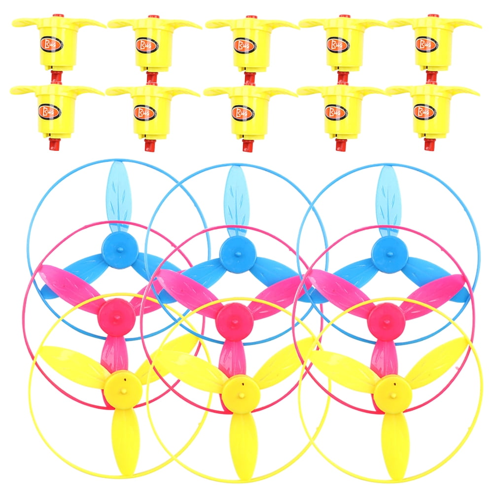 10 Sets Flying Toys Interesting Flywheel Toys Parentchild Interaction