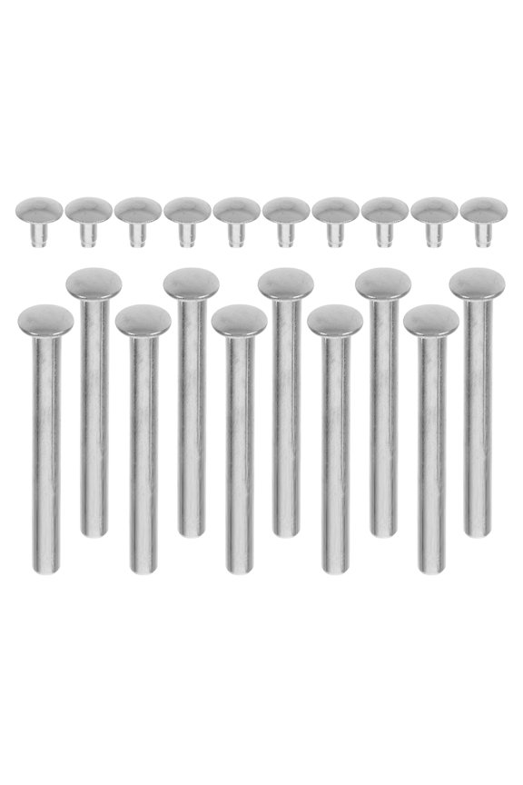 10 Sets Steel Pipe Elbow Sports Shoes Keychain Fan Shaft 3.50X0.50X0.50CM Silver