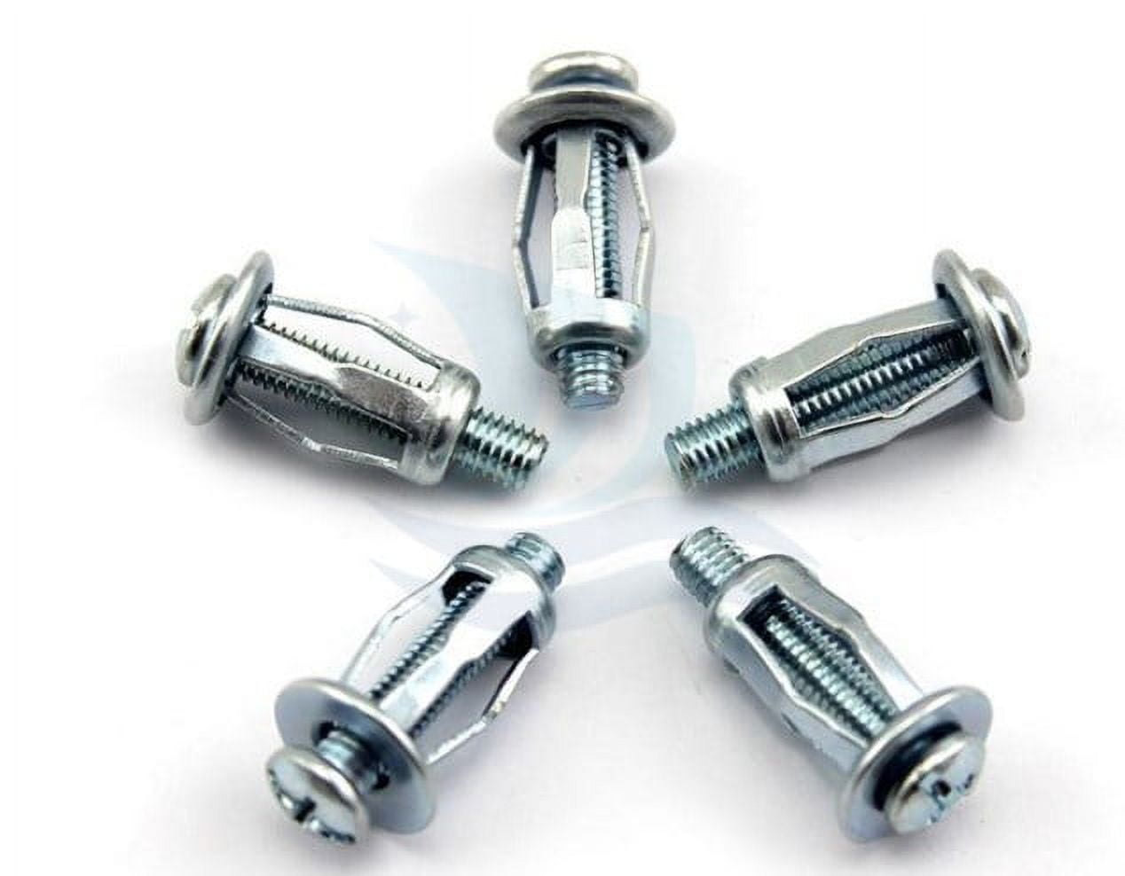 10 Sets Hollow Door Anchor Expansion Nut Jack Nut with Screw Jack Fixing Nut Door Screw