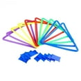 thumbnail image 1 of 10 Sets Hopscotch Game Hoops Ring Game Toy Beanbag Toss Agility Speed Circle Durable PP for Children Family Activities, 1 of 9