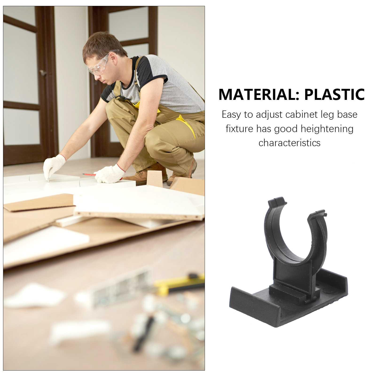 10 Sets Kitchen Kick Board Plinth Clips Kick Board Clips with