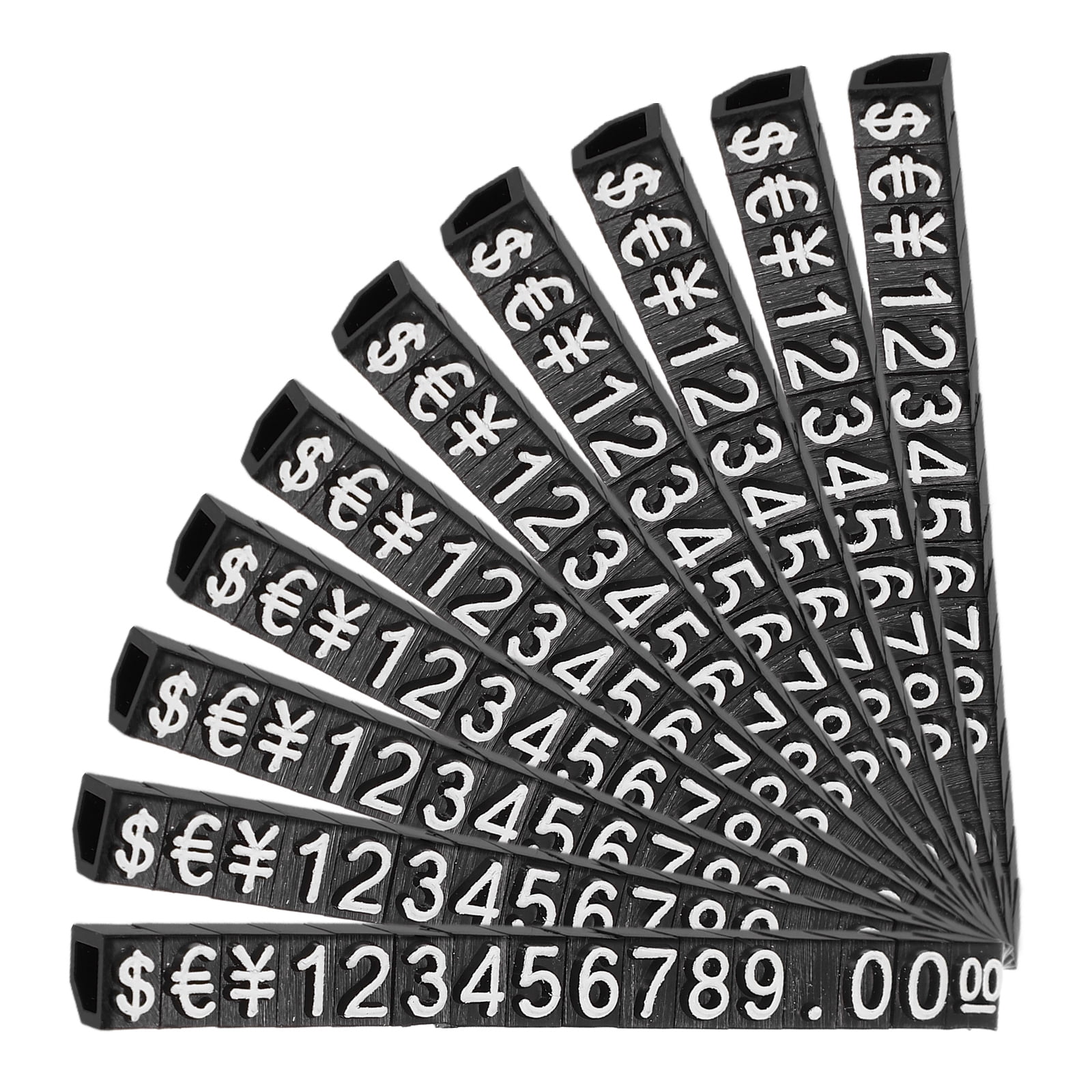 10 Sets Labels Prices Stand Pricing Signs Retail Display Small Number ...