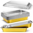 thumbnail image 1 of 10 Sets Large Aluminum Foil Pans with Lids, 21x13 Inch Heavy Duty Aluminum Pans, Disposable Baking Pan Trays, Sturdy Food Container for Heating Cooking Roasting Storage Freezer and Takeout, 1 of 6