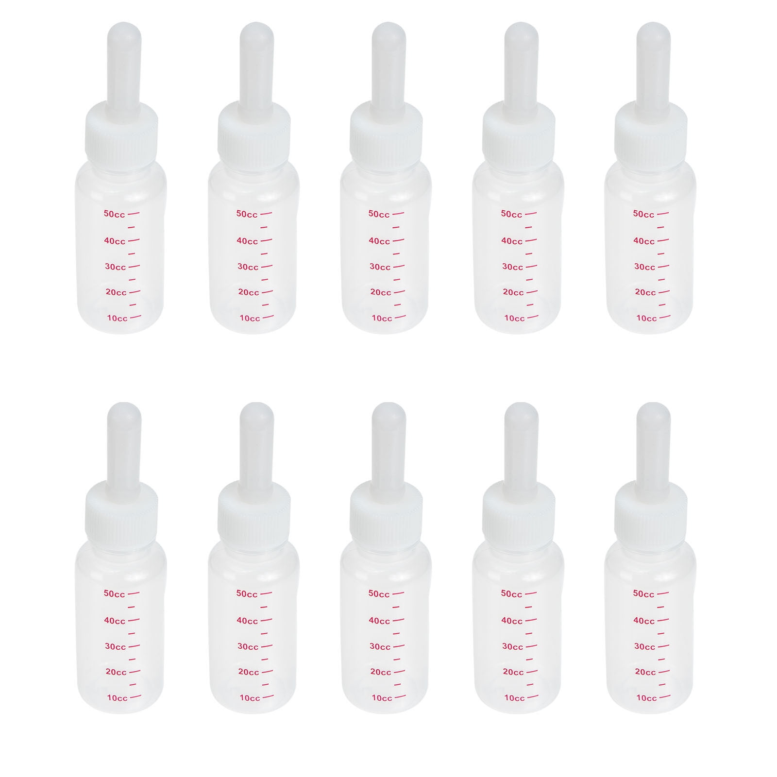 10 Sets Livestock Bottle Lamb Bottle Livestock Nursing Cap Bottles Goat