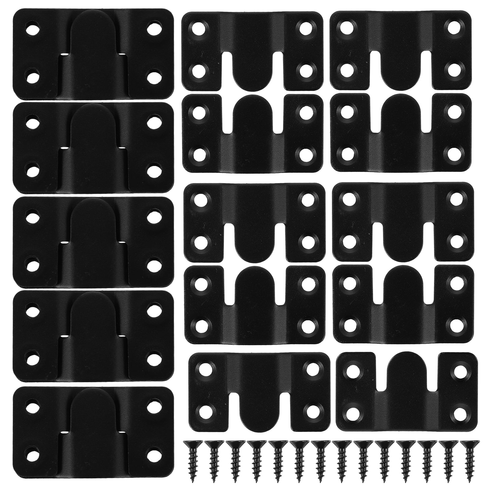 10 Sets Mirror Mount Keyhole Hangers Coat Hanging Hardware French Cleat Picture Frame Backing