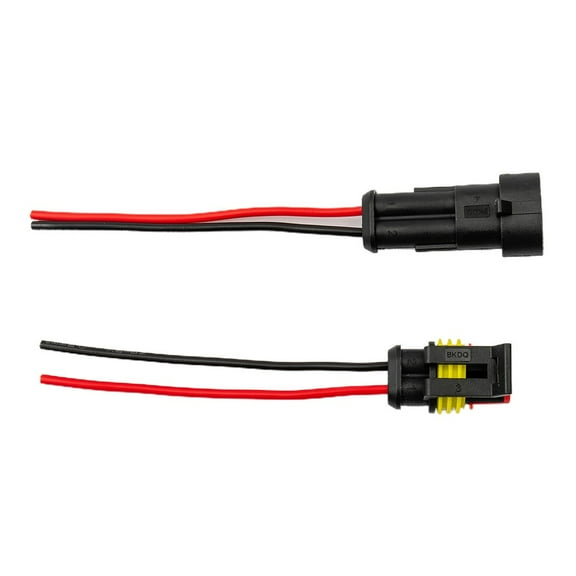 10 Sets Of Amp/Tyco 2Pin 12V Waterproof Wire Connector Plug with Wire Cable Kit