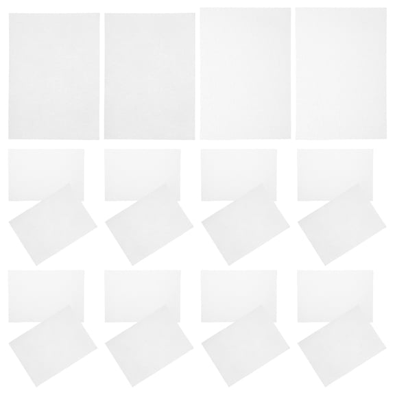 FOMIYES 10Sets Paper Making Kit White Screen Mesh Replacement Panel for DIY Paper Crafts and Decoration