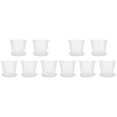thumbnail image 1 of 10 Sets Perforated Orchid Pot Pots Plants Plastic Containers Indoor White, 1 of 6