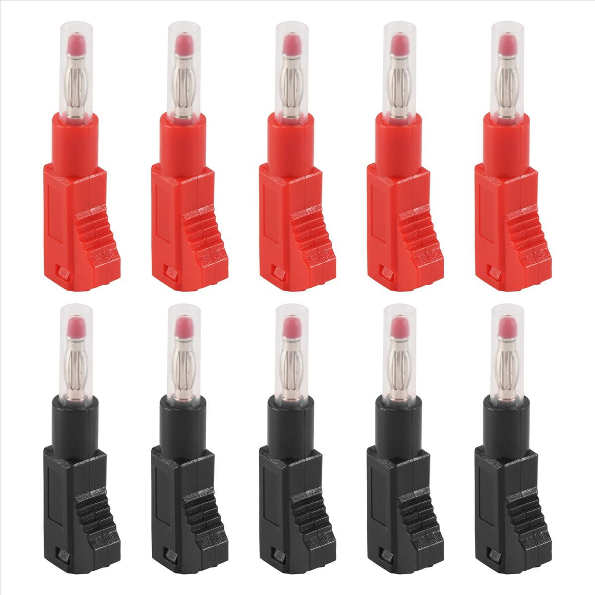 Stackable Plugs 10 Sets Retractable Sheath 4Mm Banana Plug Connectors Stackable Wire ...