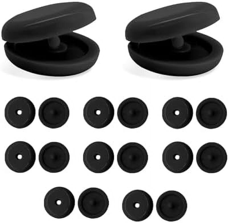 10 Sets Seat Belt Button Stop, SnapOn Plastic Seatbelt Stopper Clip