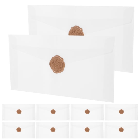 CIMAXIC 10 Sets Translucent Mailing Envelopes for Document Protection Thickened Design