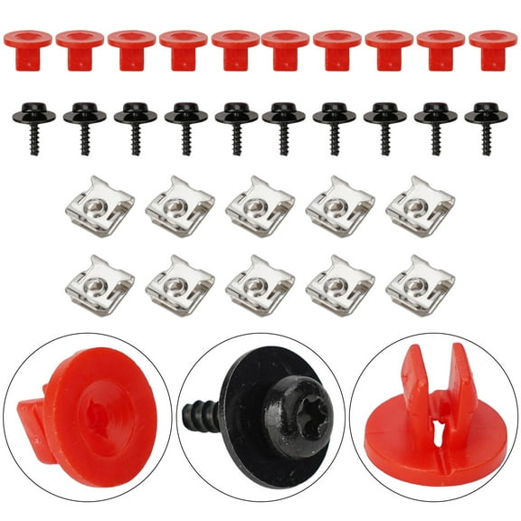 10 Sets T30 Engine Splash Shield Guard Undertray Cover Screws Bolt Nut for Ford 2024 Hot Sale Brand New and High Quality