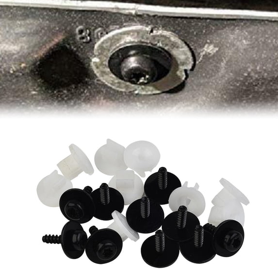 10 Sets T30 Torx Head Under Engine Shield Screw Grommet Set for Ford Vehicles