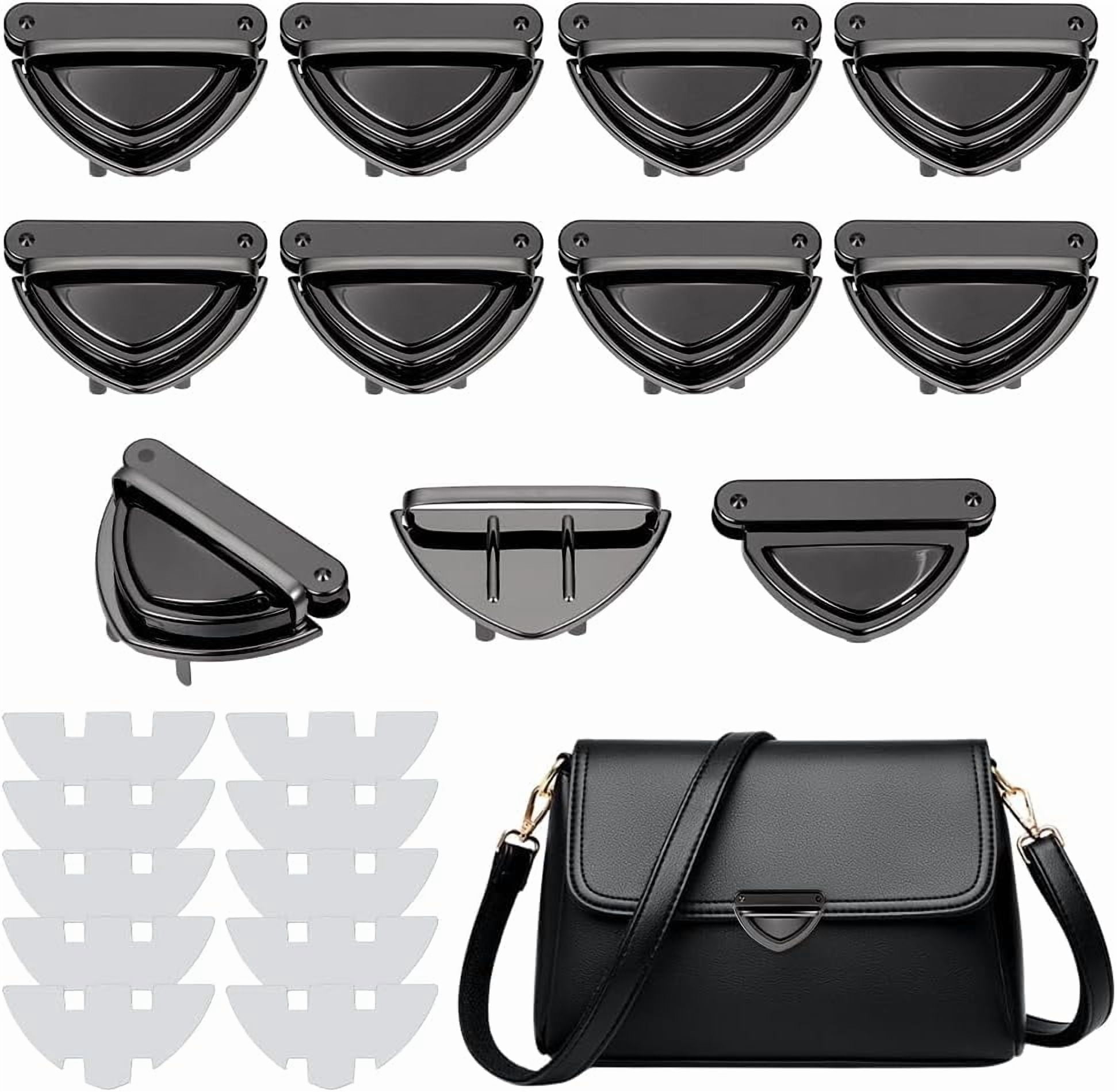10 Sets Tuck Lock Clasp Catch Triangle Iron Purse Thumb Locks Purse ...