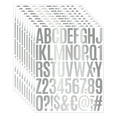 thumbnail image 1 of 10 Sets Vinyl Letter Stickers,2 inch Self Adhesive Alphabet Numbers Stickers Waterproof Mailbox Numbers Sticker Letters for Mailbox,Window,Door,Signs,Cars,Boats (Silver, 2 inch), 1 of 16