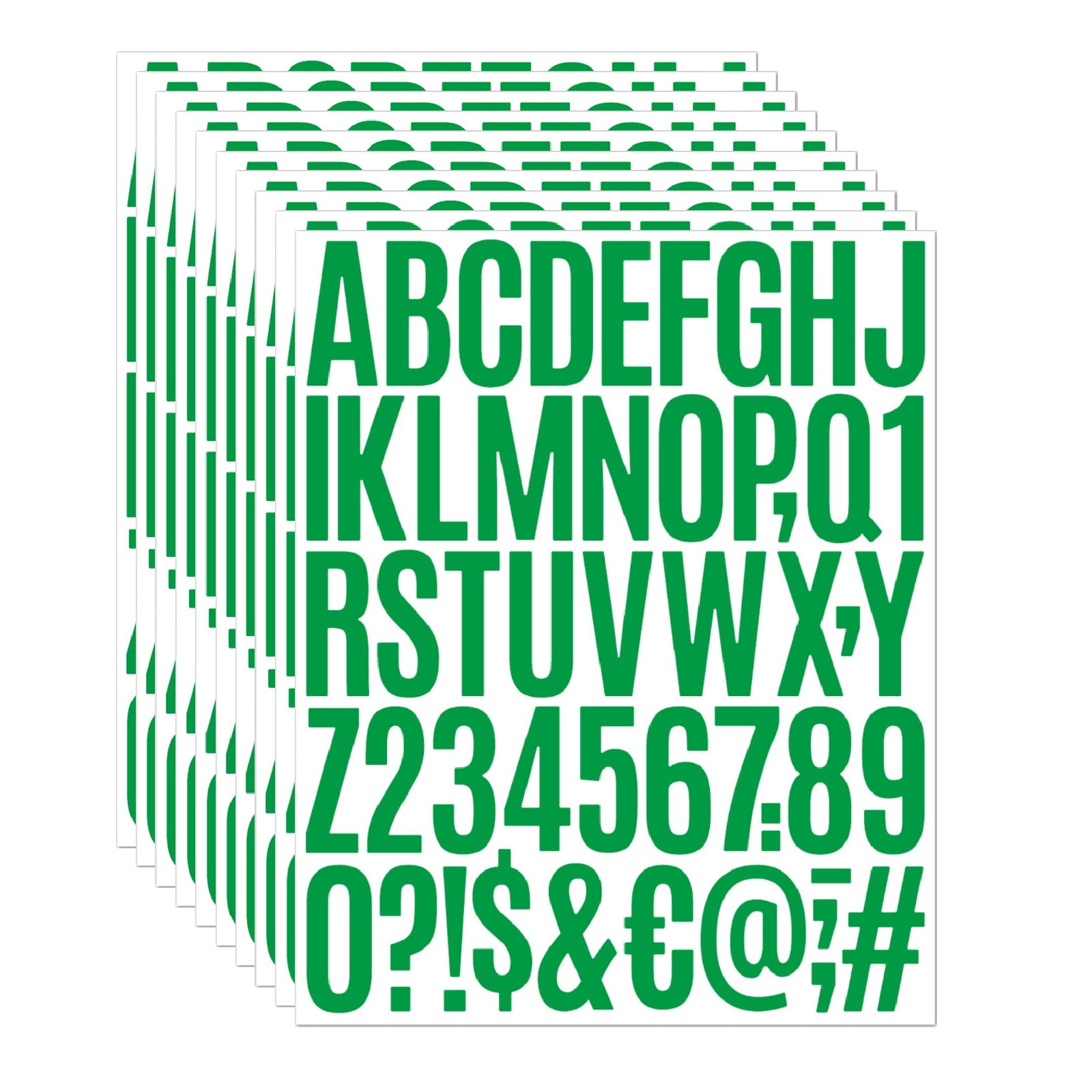 10 Sets Vinyl Letter Stickers,2 inch Self Adhesive Alphabet Numbers ...
