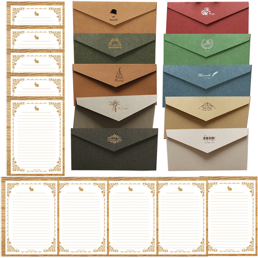 Message Paper Envelope Assorted Color Small Paper Photo Envelopes for Storing Letters, Cards ...