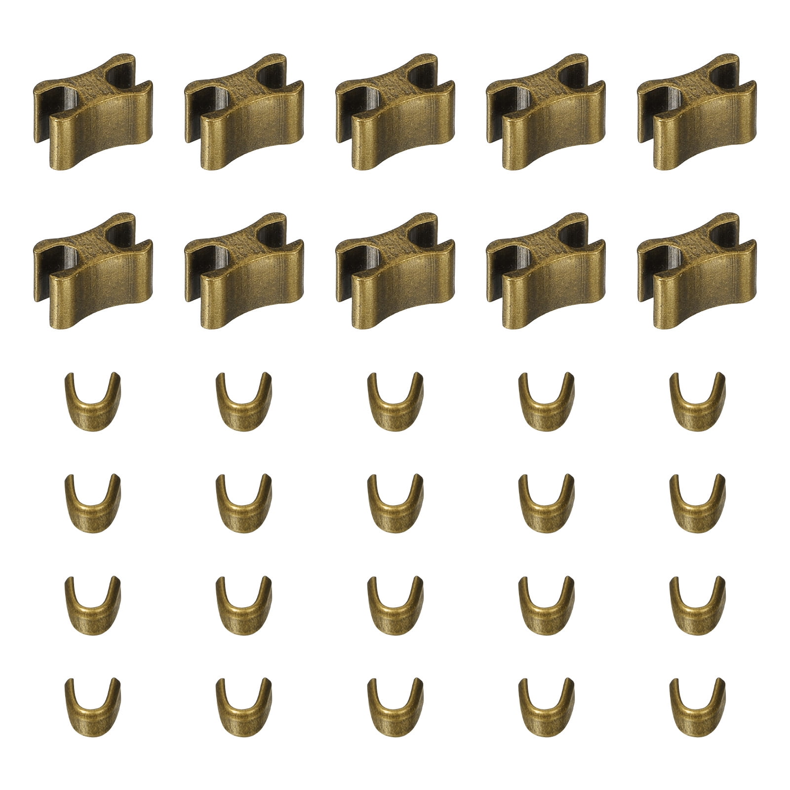 10 Sets Zipper Slider Retainers, #5 Top Stoppers & Bottom Stops for ...