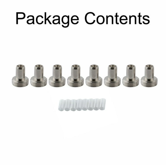 10 Sets of 7mm Ceramic Sleeve Connectors for Optical Fiber Visual Fault Locator