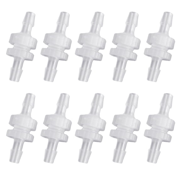 10 Sets of Threaded Barbed Bulkhead Connectors Tube Connector Set Versatile & Hose Fittings Plastic