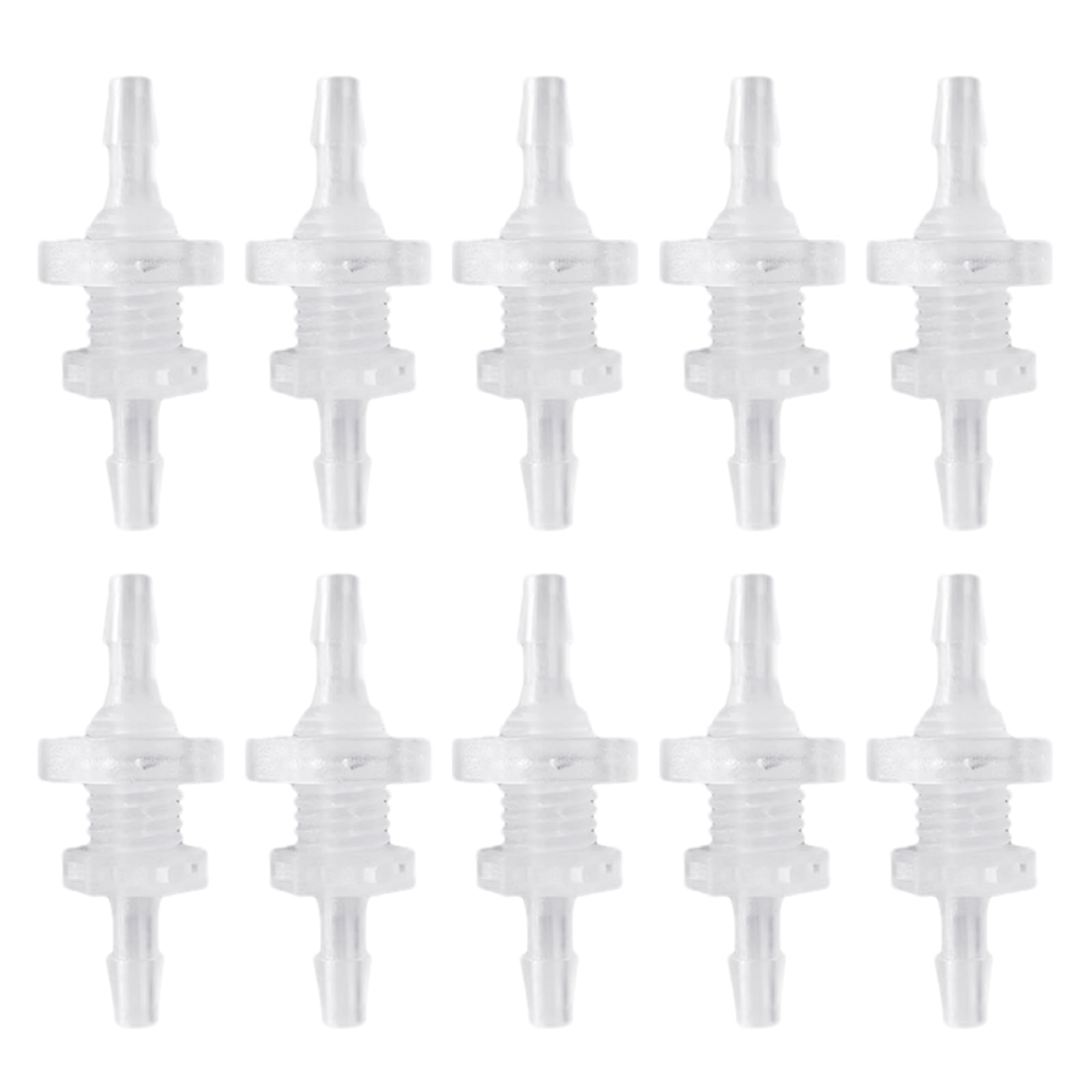 Bulkhead Threaded Insert 10 Sets of Threaded Barbed Bulkhead Connectors Tube Connector Set ...