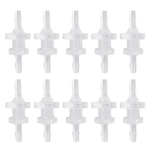 10 Packs Plastic Hose Fittings 3/16" Pipe Connector Fittings Leak proof for Aquarium Fish Garden Laboratory
