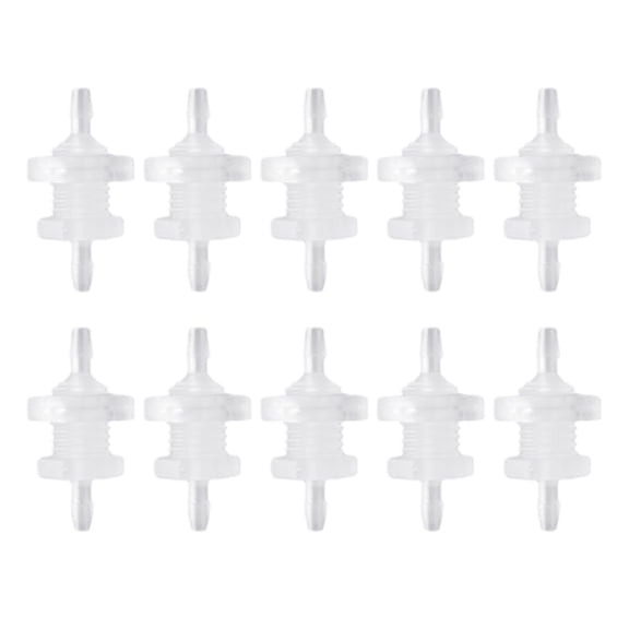 10 Sets of Threaded Barbed Bulkhead Connectors Tube Connector Set Versatile & Hose Fittings