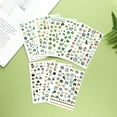 thumbnail image 1 of 10 Sheet Clover Pattern Nail Art Stickers Decals Self Adhesive Stickers Clover Pattern Label Stickers for Laptop Planners Scrapbook Suitcase Diary Notebooks Valentine's Day Elegant Gifts Colorful, 1 of 4