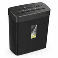 thumbnail image 1 of 10-Sheet Cross Cut Paper Shredder with P-4 Security Level, 3.43-Gallon Basket, 3-Mode Auto Off Reverse Control, Shreds Paper, Credit Cards, CDs, Staples and Clips for Home Office, 1 of 9