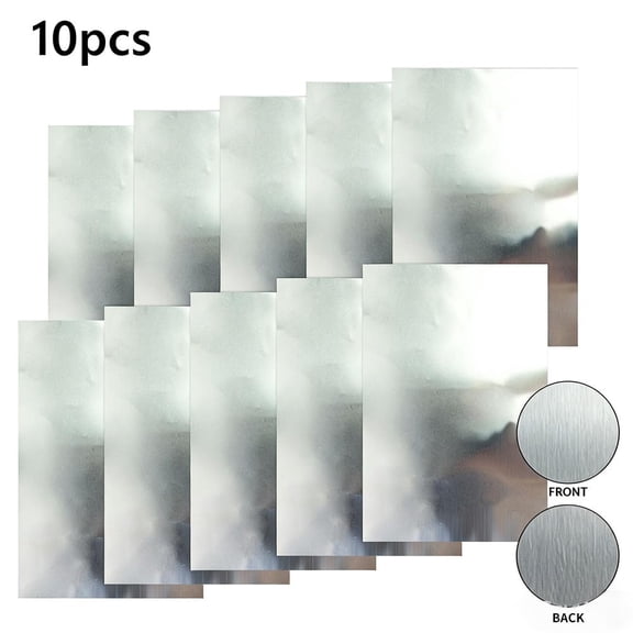 10 Sheet Embossing Foil Sheets,Gold/Silver Aluminum Crafting Tin Foil, DIYs Gold Metal Embossing Foils Sheets for Crafts, Art Crafts Metal Tinfoil Paper Sheet Crafting Accessory