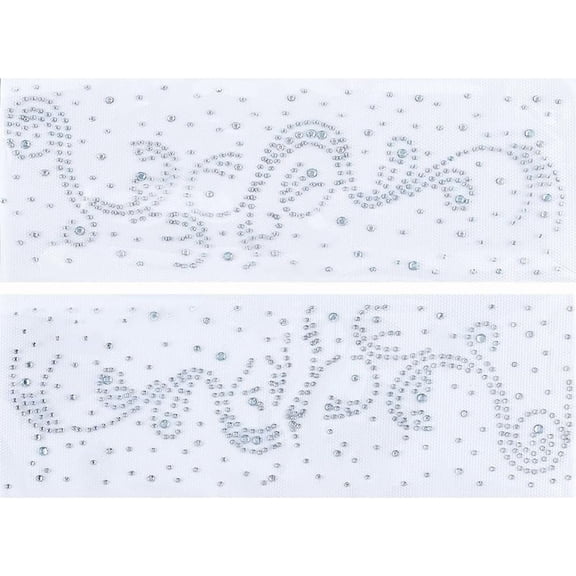 10 Sheet Iron on Rhinestone Transfer Sheets Flat Round Glass Hotfix Heat Transfers Appliques Patches Glitter Flower Hot Melt Sparkle Decals for Crafts Clothes Shirt Diy Embellishment