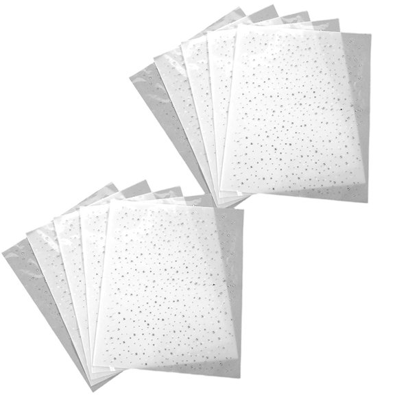 10 Sheet Iron on Rhinestone Sheets, Crystal Transfers Glitter Hotfix Rhinestone, Flat Round Rhinestones