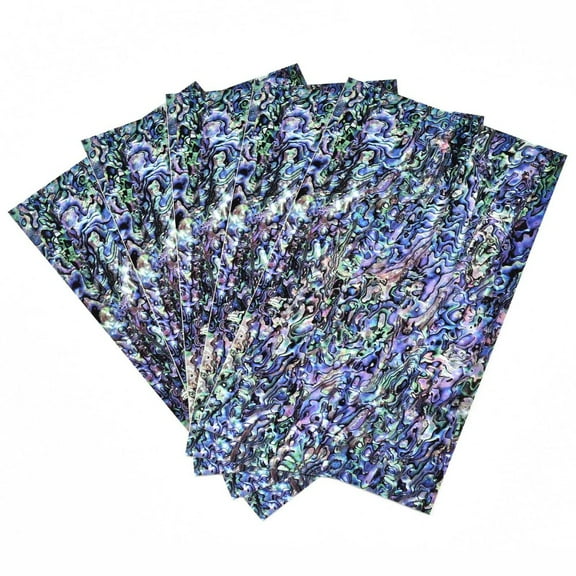 10 Sheet Paper Self adhesive Stickers Abalone Shell/Paua Shell Big Pattern for Wall Home Accessories Colorful 240x140x0.2mm