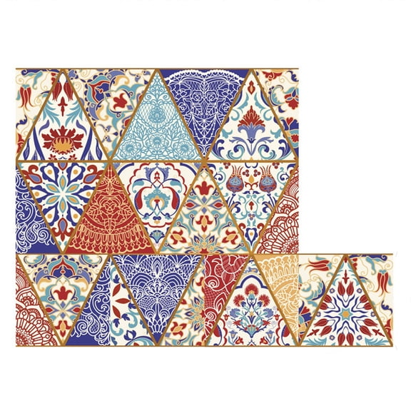 10 Sheet Peel and Stick Backsplash Mandala Self Adhesive Kitchen Backsplash Tile Waterproof Moroccan Peel and Stick Wall Tiles Peel and Stick for Kitchen Bathroom Fireplace Laundry Room 4"x4"