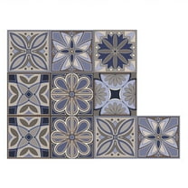 10 Sheet Peel and Stick Backsplash Mandala Self Adhesive Kitchen Backsplash Tile Waterproof Moroccan Peel and Stick Wall Tiles Peel and Stick for Kitchen Bathroom Fireplace Laundry Room 4"x4"