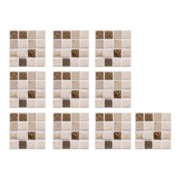 10 Sheet Peel and Stick Backsplash Marble Self Adhesive Kitchen Backsplash Peel and Stick Backsplash Tiles for Bathroom Laundry Room Cabinet Shower 4"x4"