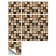 thumbnail image 1 of 10 Sheet Peel and Stick Backsplash Marble Stick on Backsplash for Kitchen Self Adhesive PVC Back Splash Stick on Tile for Bathroom Laundry Room Cabinet Shower 4"x4", 1 of 3