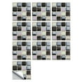 thumbnail image 1 of 10 Sheet Peel and Stick Backsplash Mosaic Marble Stick on Tiles Backsplash for Kitchen Self Adhesive Peel and Stick Backsplash Tiles for Bathroom Laundry Room Cabinet Shower 4"x4", 1 of 2