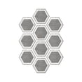 thumbnail image 1 of 10 Sheet Peel and Stick Backsplash Self Adhesive Hexagon Backsplash Tile Peel and Stick Backsplash for Kitchen Wall Self Adhesive Tile Sticker for Bathroom Shower Furniture Camper 4"x8", 1 of 5
