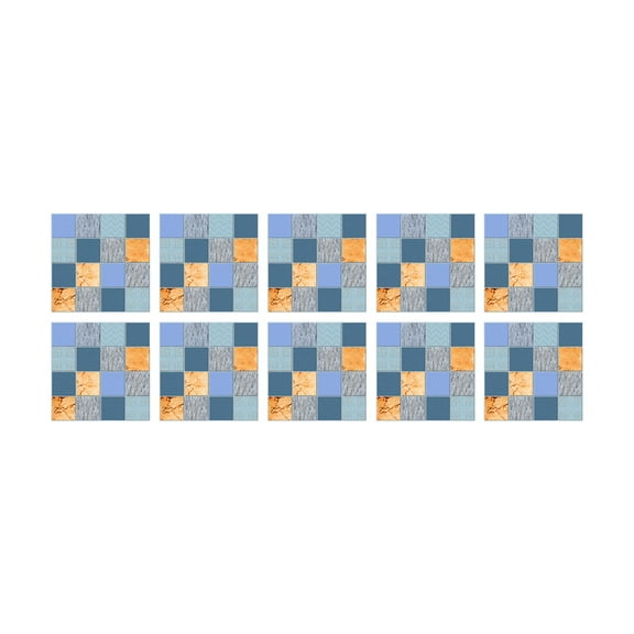 10 Sheet Peel and Stick Backsplash Self Adhesive Mosaic Tile Sticker for Kitchen Waterproof Peel and Stick Wall Tiles for Bathroom Fireplace Laundry Room 4"x4"
