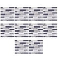 thumbnail image 1 of 10 Sheet Peel and Stick Backsplash Subway Peel and Stick Wall Tiles Self Adhesive Backsplash Tile for Kitchen Marble Peel and Stick Backsplash Tiles for Kitchen Bathroom 4"x4" White, 1 of 5