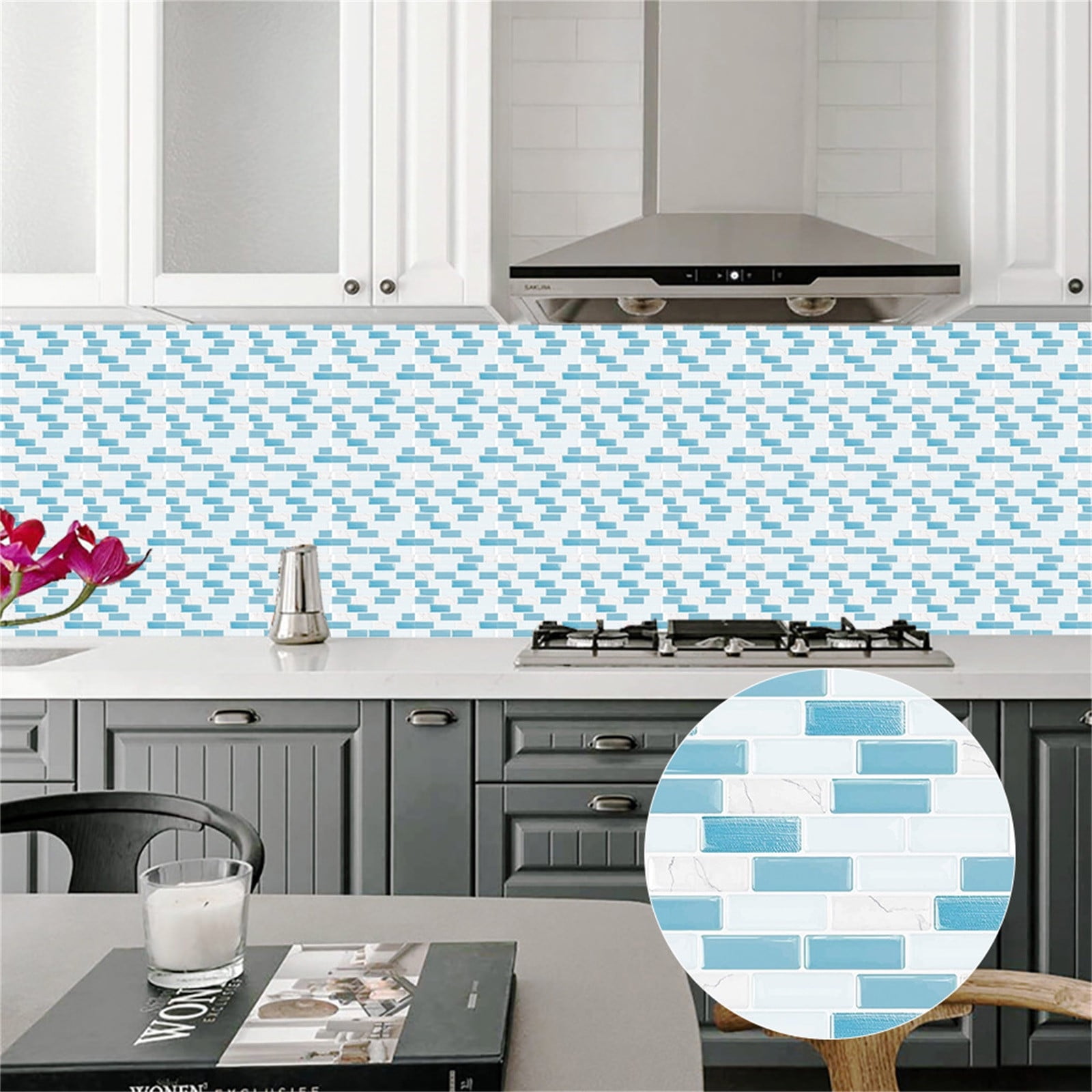 10-Sheet Peel and Stick Tile Backsplash Self Adhesive Tile Backsplash ...