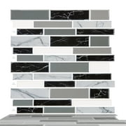 10-Sheet Peel and Stick Backsplash Tile, Stick on Tiles Backsplash for Kitchen & Bathroom Waterproof Self-Adhesive Vinyl Wall Panels