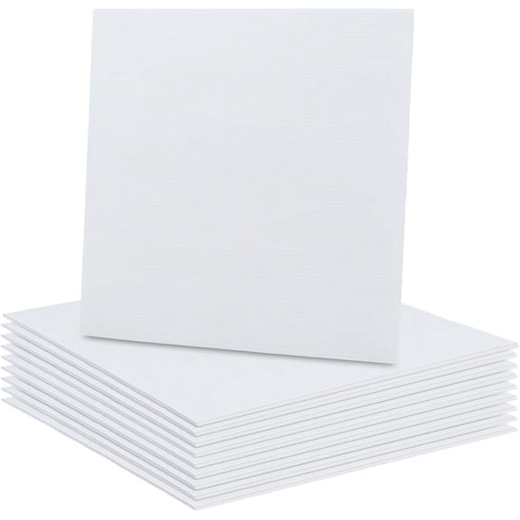 10 Sheet Plastic Corrugated Sheets Pads for DIY Crafts Model Building Square White 300x300x3mm