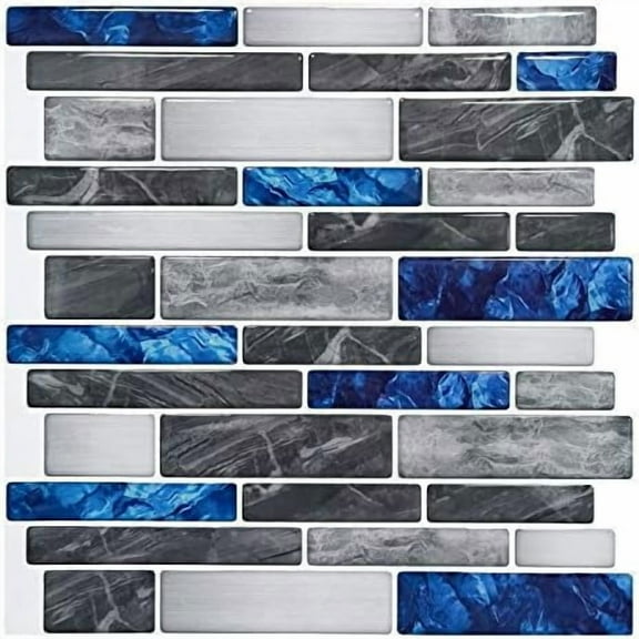 10-Sheet Premium Self-Adhesive Kitchen Backsplash Tiles in Marble,30 * 30cm