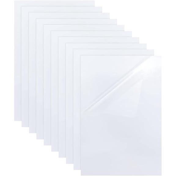 10 Sheet Self Stick Mounting Board 14.05"x11.02" White Picture Frame Backing Board for DIY Stitch Rectangle Photo Frame Backing for DIY Cardmaking Embroidery Needlework Craft