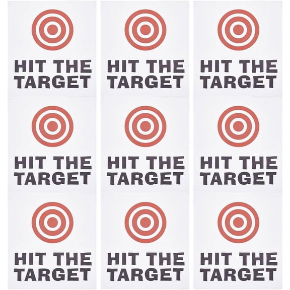 10 Sheet Toilet Target Aiming Stickers Red Bullseye Target Sticks Potty Training Toilet Pee Target aim Bullseye Decal Bumper Sticker DIY