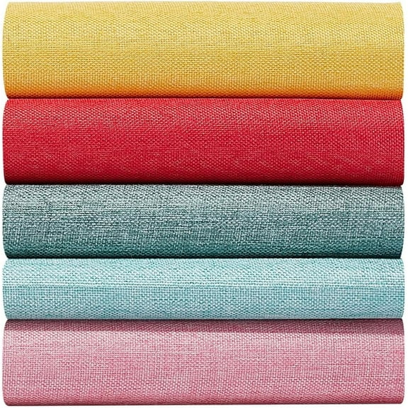 10 Sheets 13.7x11.8Inch Linen Book Binding Cloth Cover 5 Color for A5-A8 Books Making Repair Cloth Material Repairing Binding Old Fabric Surface Paper Backed Book Album Scrapbooking Archival