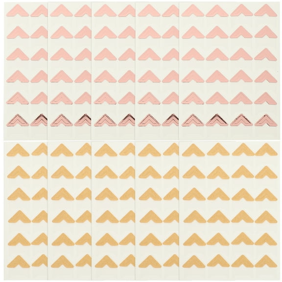 Yardwe Assorted Color Photograph Corners with Self Adhesive for Photo Album and Paper Crafting